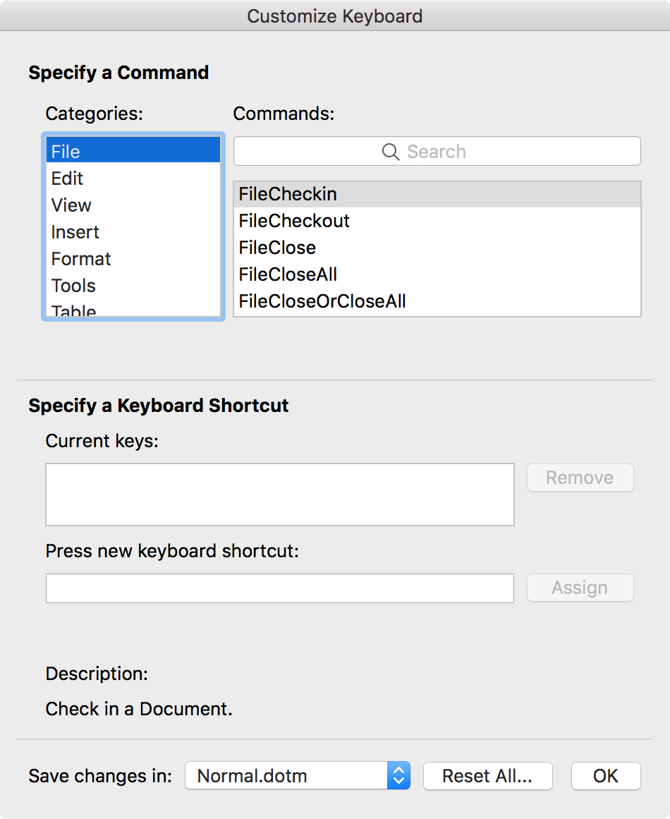 Mac keyboard shortcuts